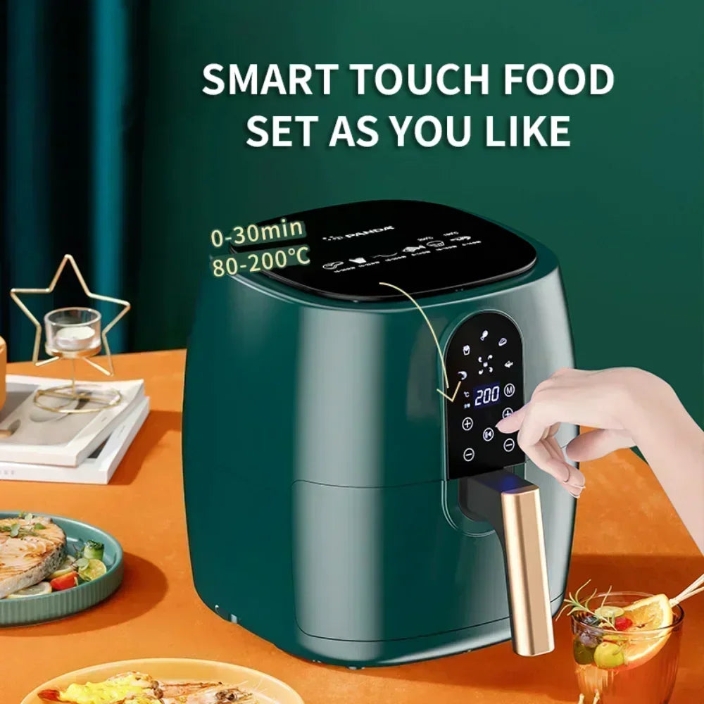 New Air Fryer. 6L Large Capacity. Home Kitchen. Multi-Function Intelligent. Oil-Free, Smoke-Free. for French Fries.