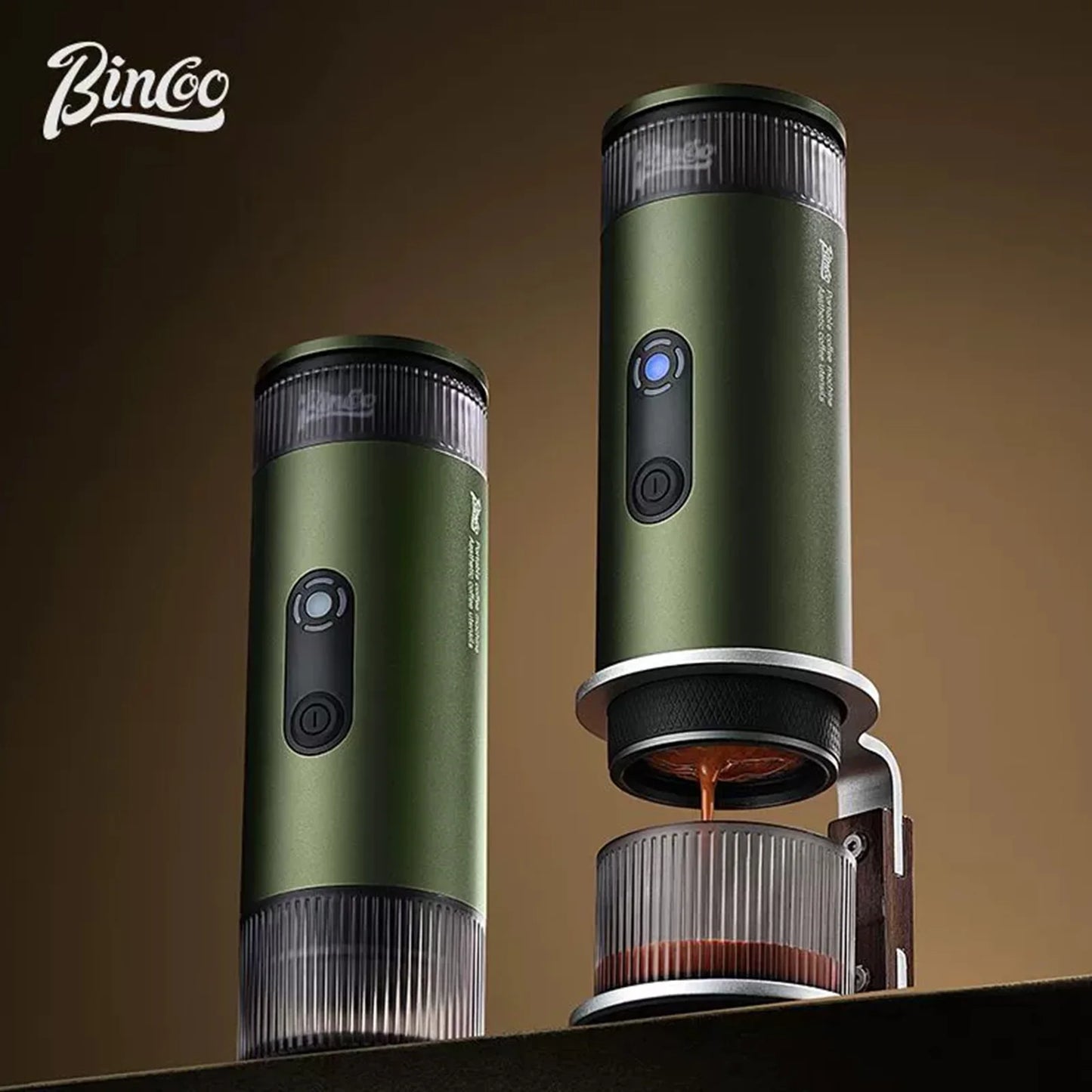 Bincoo Upgraded Portable Coffee Machine,H1 Pro Electric Wireless Heating and Cold Extraction Espresso Maker,Home Camping Outdoor