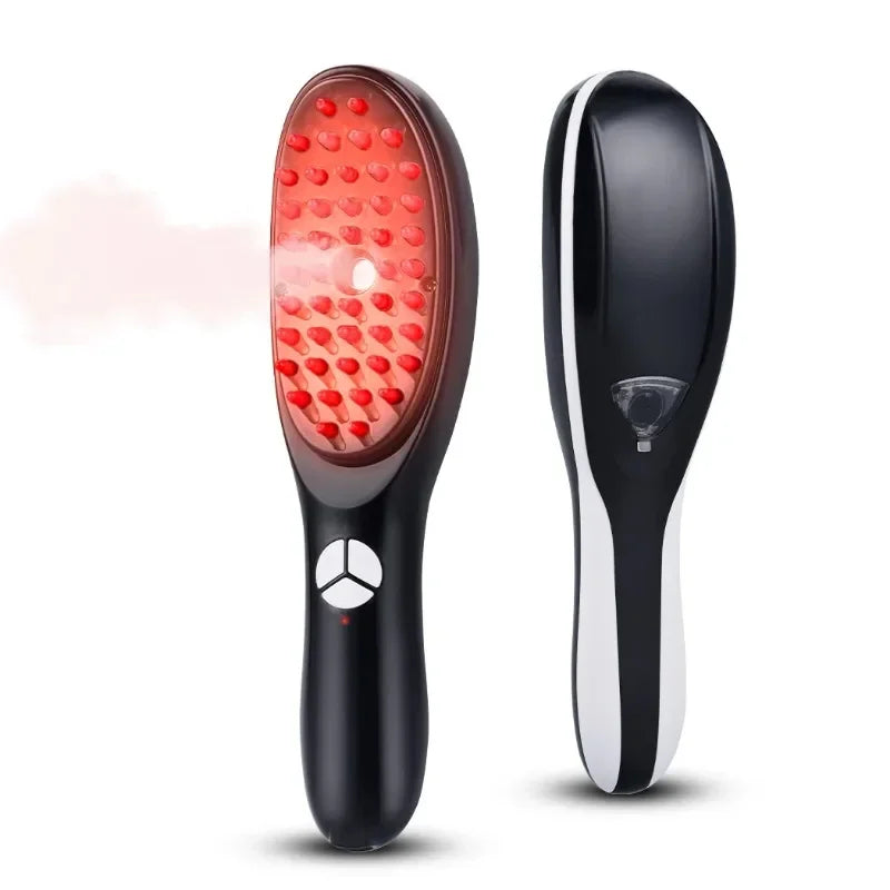 Revitalize Your Hair and Relax: Sonic Vibration Scalp Massager & Light Therapy Comb for Hair Growth and Stress Relief!