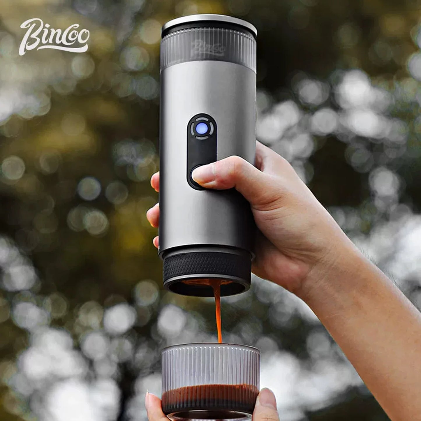 Bincoo Upgraded Portable Coffee Machine,H1 Pro Electric Wireless Heating and Cold Extraction Espresso Maker,Home Camping Outdoor