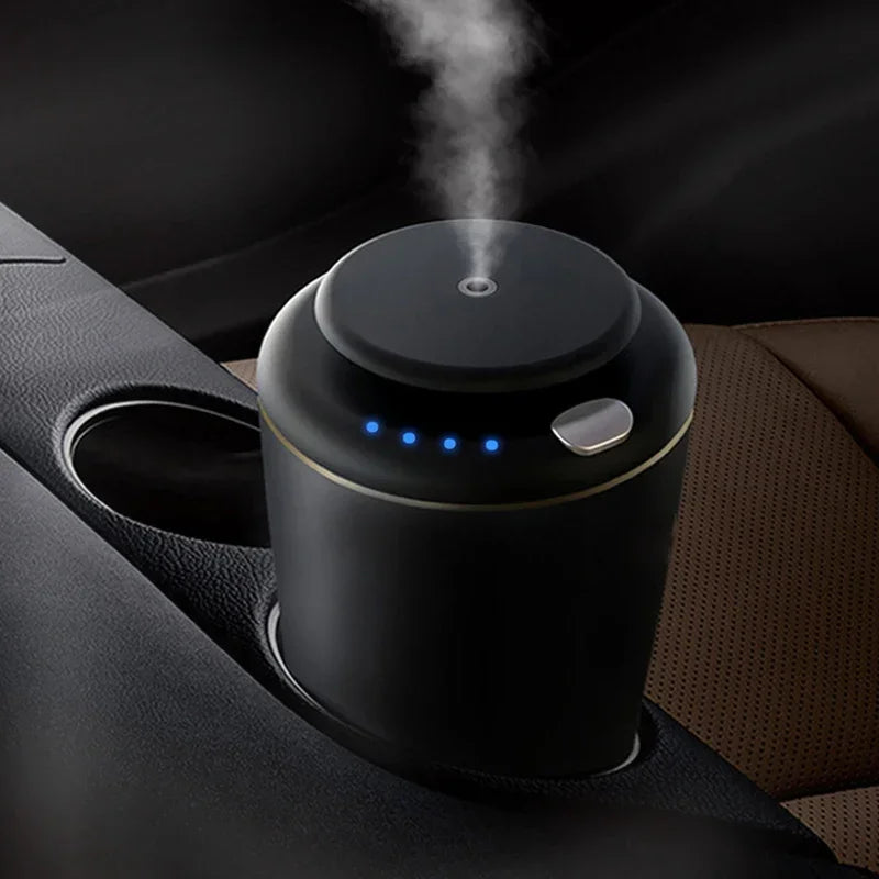 Car Air Freshener Waterless Essential Oil Scent Diffuser Fragrance Nebulizer Machine USB 10Ml Bottle Home Office Air Purifier