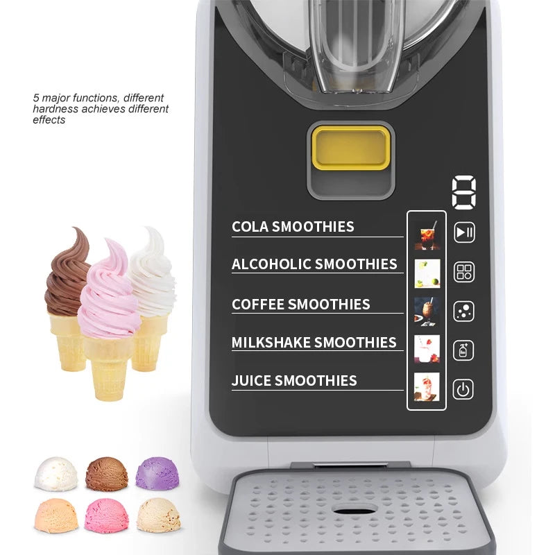 Versatile Snow Melting Machine - Your Ultimate Small Household Slush, Smoothie, Milkshake, and Shaved Ice Maker!