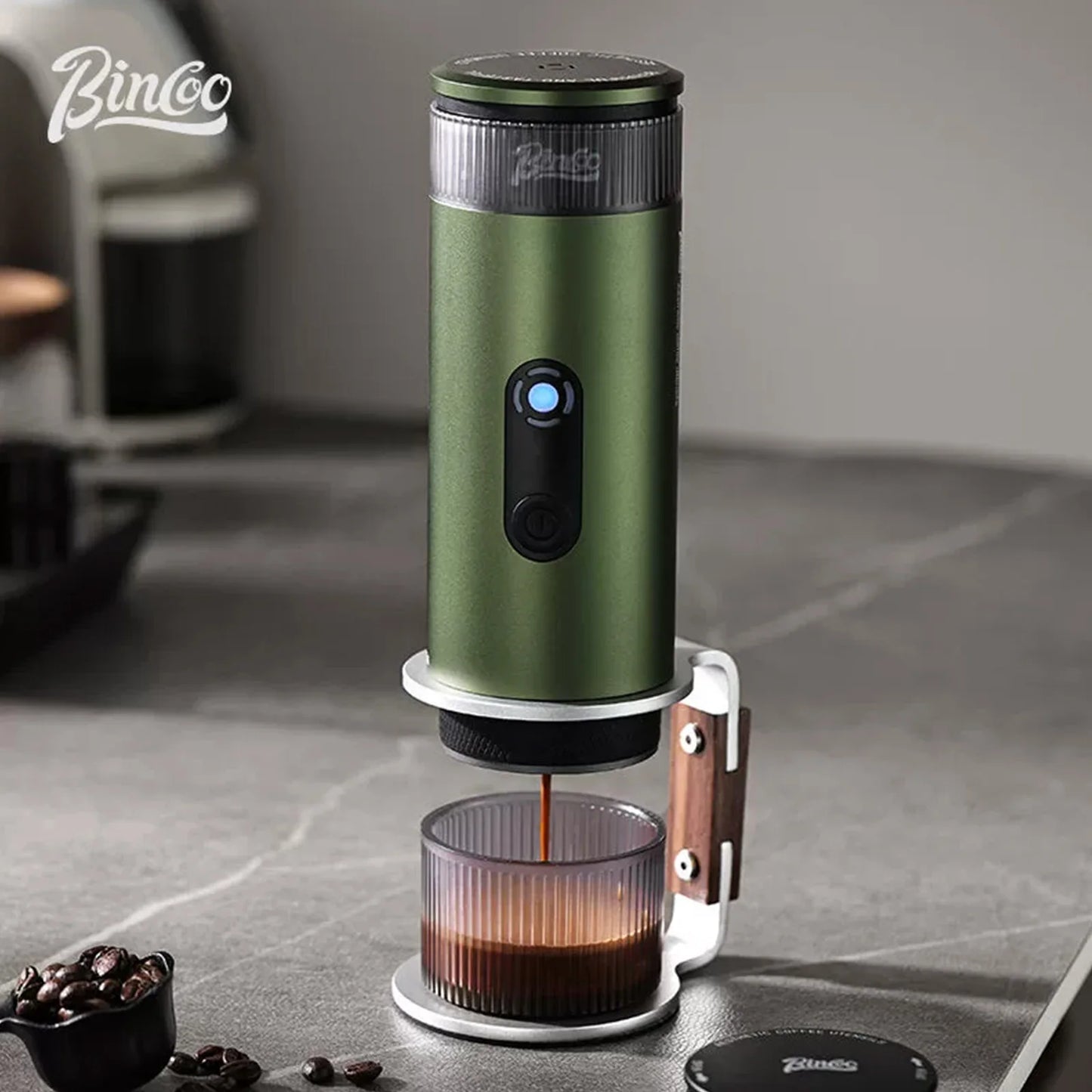 Bincoo Upgraded Portable Coffee Machine,H1 Pro Electric Wireless Heating and Cold Extraction Espresso Maker,Home Camping Outdoor