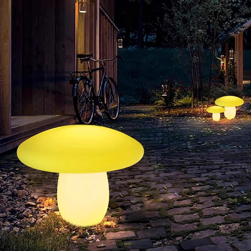Luminous Mushroom Lamp Lawn Solar LED Lighting Solar Lamp Outdoor Garden Decoration Outdoor and Indoor Garden Lamp