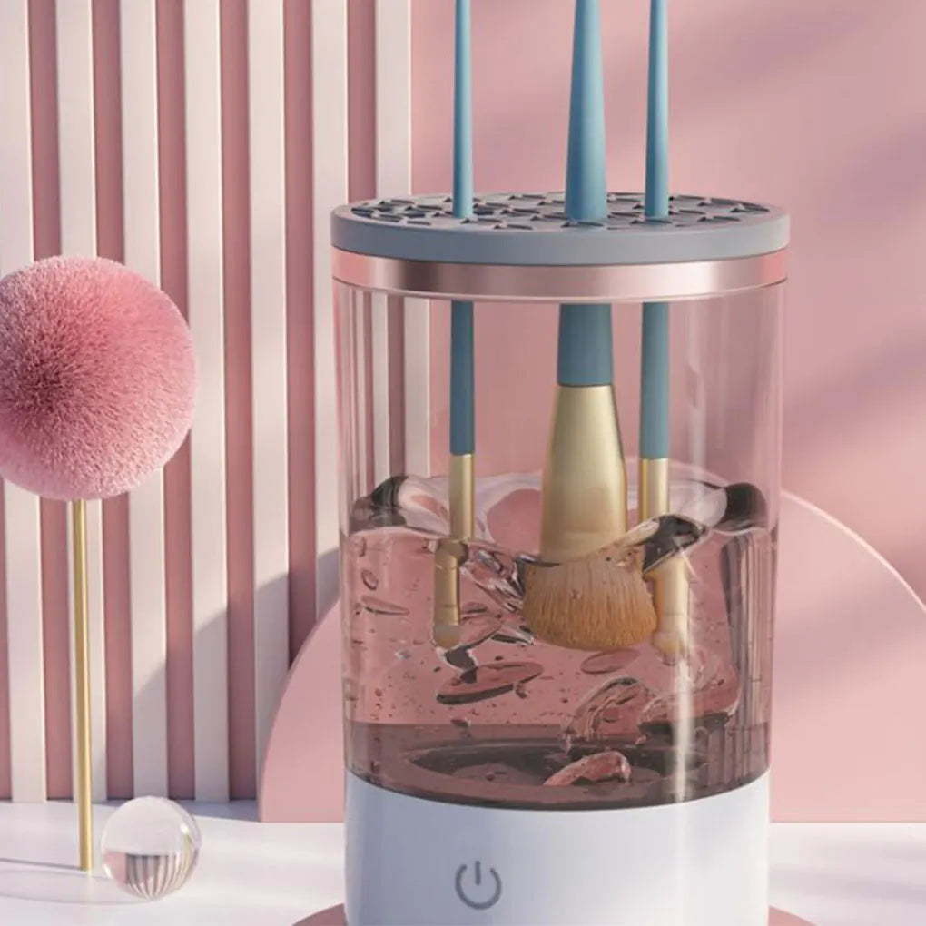 Makeup Brush Cleaner Automatic Rotating Makeup Brush Cleaner Electric Cosmetic Makeup Brush Rotary Washing Machine