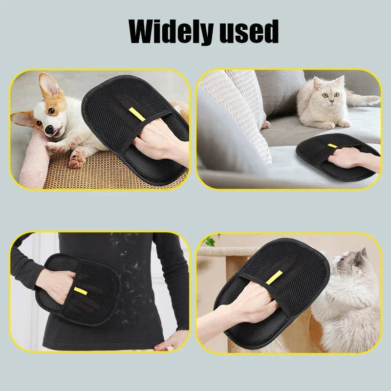 Pet Electrostatic Hair Removal Gloves Pet Hair Remover Mitt Static Removal Glove for Clothes Sofa Carpet