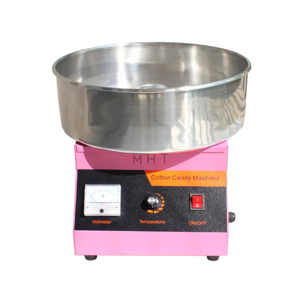 Electric Cotton Candy Machine Commercial Sugar Candy Floss Maker Temperature Controls for Party Festival Carnival Home Kids DIY