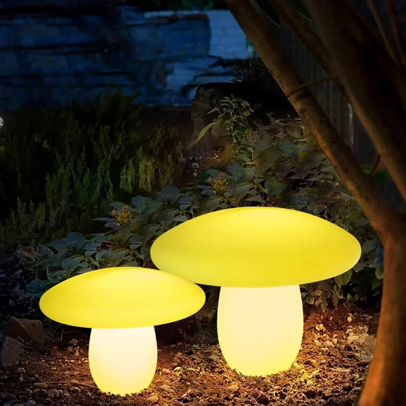 Luminous Mushroom Lamp Lawn Solar LED Lighting Solar Lamp Outdoor Garden Decoration Outdoor and Indoor Garden Lamp