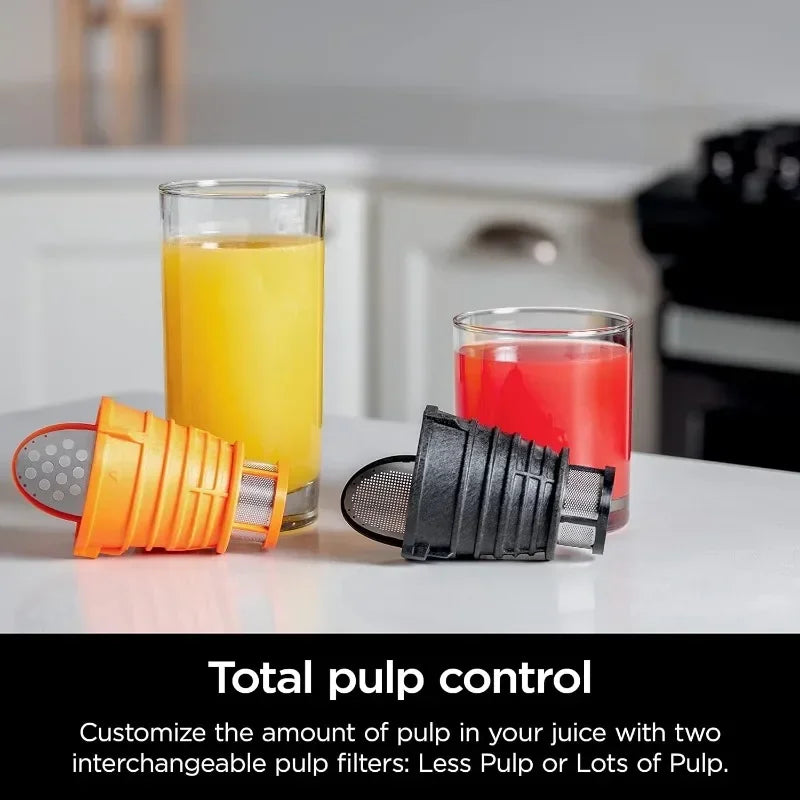 Powerful Slow Juicer with Total Pulp Control, Countertop, Electric