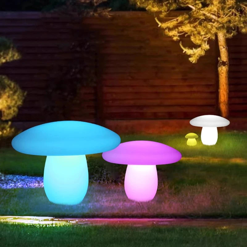 Luminous Mushroom Lamp Lawn Solar LED Lighting Solar Lamp Outdoor Garden Decoration Outdoor and Indoor Garden Lamp