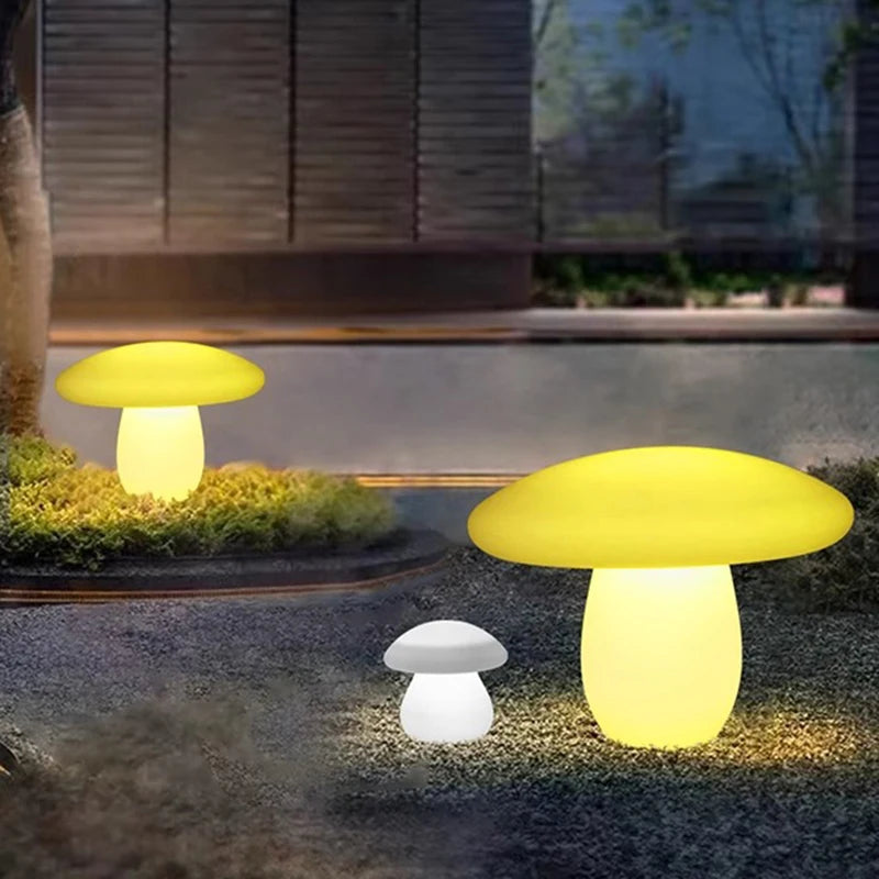Luminous Mushroom Lamp Lawn Solar LED Lighting Solar Lamp Outdoor Garden Decoration Outdoor and Indoor Garden Lamp