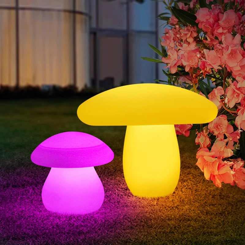 Luminous Mushroom Lamp Lawn Solar LED Lighting Solar Lamp Outdoor Garden Decoration Outdoor and Indoor Garden Lamp