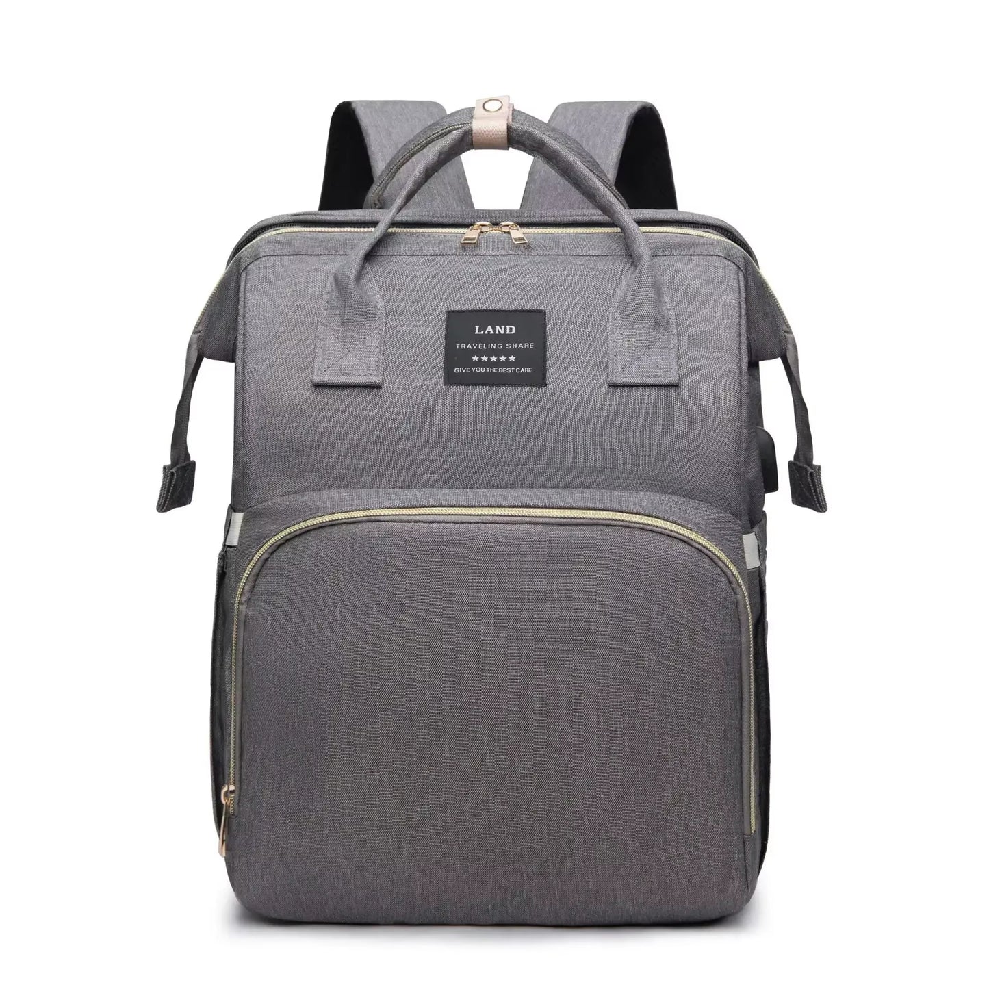 Stylish & Spacious Mommy Bag - Lightweight Folding Crib Bed & Travel Backpack for Moms on the Go!