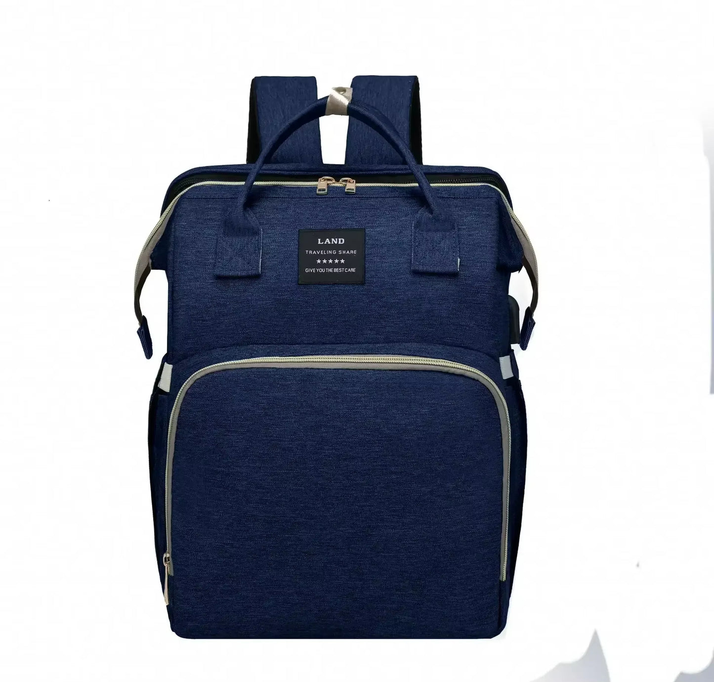 Stylish & Spacious Mommy Bag - Lightweight Folding Crib Bed & Travel Backpack for Moms on the Go!