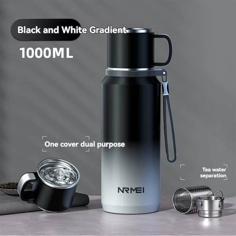 1.5L Thermos Water Bottle Stainless Steels Vacuum Flask Hot Coffee Tea Water Heat Preservation Bottles Cold Tumbler Drinkware
