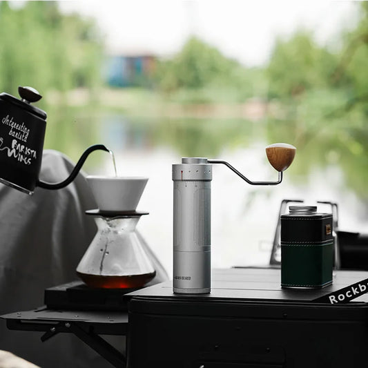 Manual Coffee Grinder Numerical External Setting Stainless Steel Conical Burr Fit Drip Coffee Espresso Barista Gifts