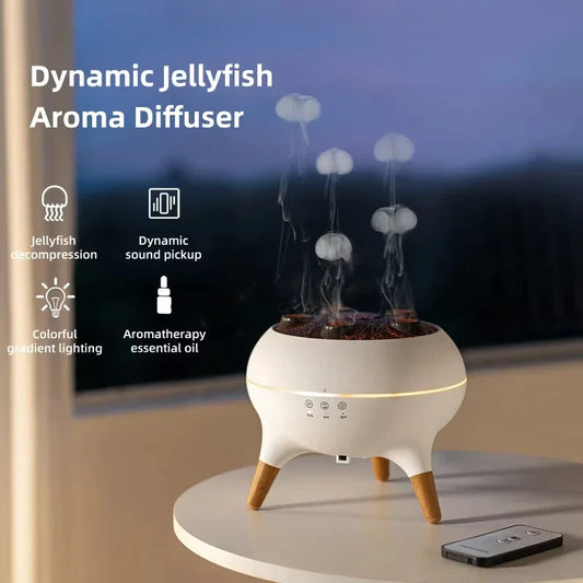 Gradient Jellyfish Humidifier & Aroma Diffuser - Large Capacity, Timed, Two-Speed Wonder!