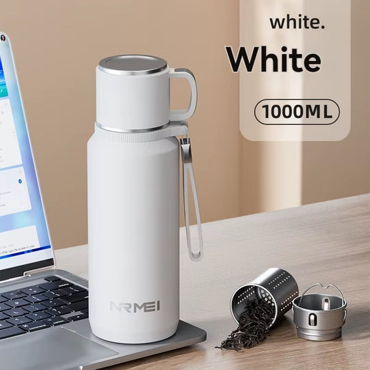 1.5L Thermos Water Bottle Stainless Steels Vacuum Flask Hot Coffee Tea Water Heat Preservation Bottles Cold Tumbler Drinkware