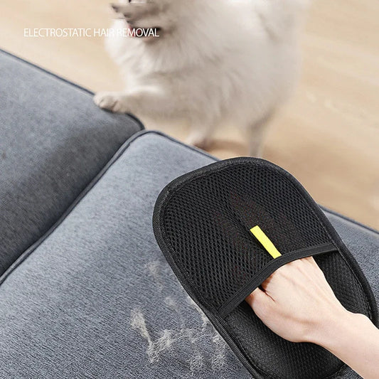 Pet Electrostatic Hair Removal Gloves Pet Hair Remover Mitt Static Removal Glove for Clothes Sofa Carpet
