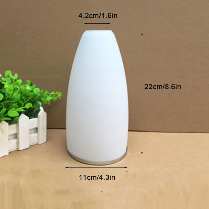 Stylish White Glass Egg Drum Lampshade Cover for E27 Fixtures - Modern D4.2Cm Replacement Accessory