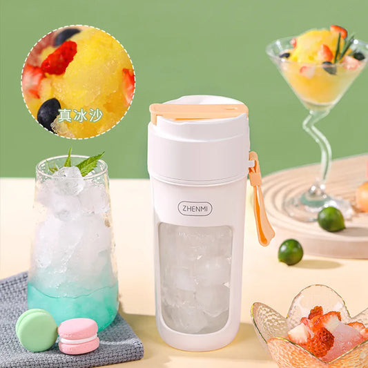 Zhenmi Portable Wireless Electric Juice Squeezer - Mini Mixer for Fresh Fruit and Sugarcane